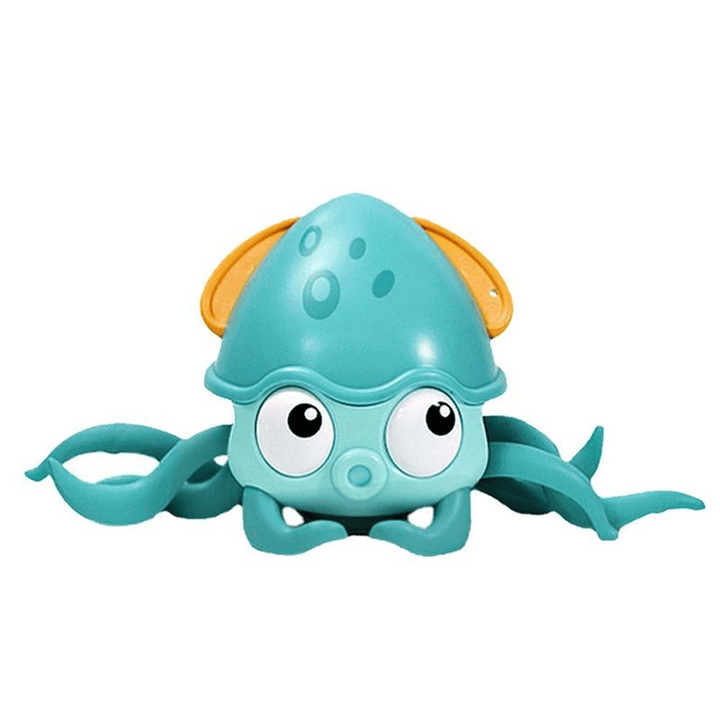 Amphibious Drag and Playing Octopus on the Chain Bathroom Water Toys Matchmaking Baby Crabs Clockwork Bath Toys Walking Octopus - MRSLM