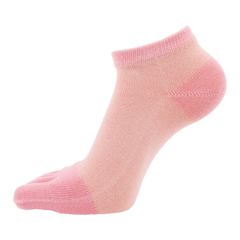 Women Girls Simple Five-Toe Socks 5-Pair Set Ankle Socks - MRSLM