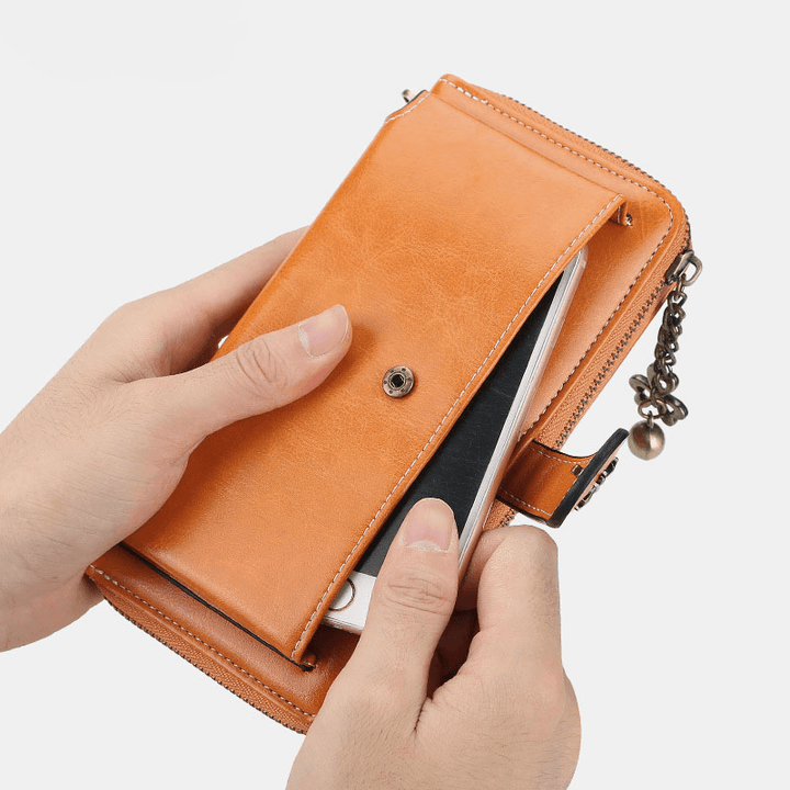 Women Fashion Clutches Bag Phone Bag Zipper Wallet - MRSLM