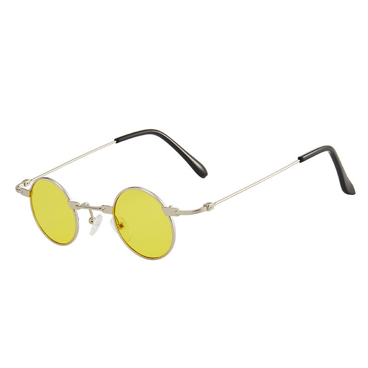 Retro Marine round Frame Sunglasses - MRSLM