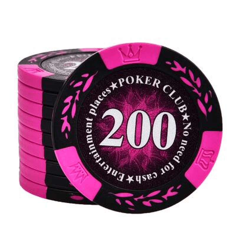 Texas Holdem Poker Chips Coins Mahjong Chips Anti-Counterfeiting Customized Chips - MRSLM