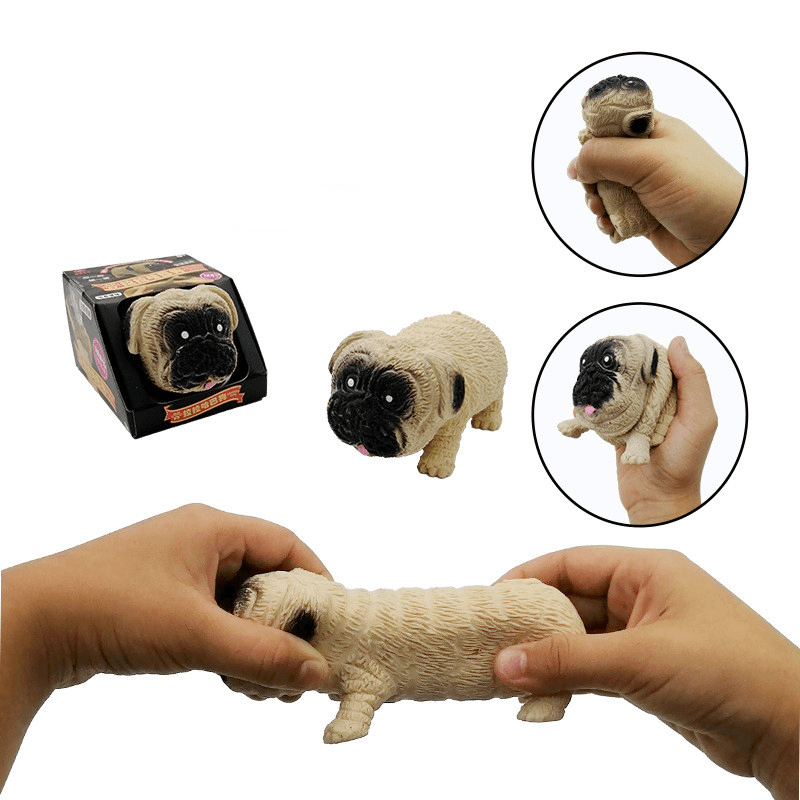 Unzip Dog Buns Pinch Le Pug Toy Shar Pei Decompression Vent Slow Rebound Pig - MRSLM