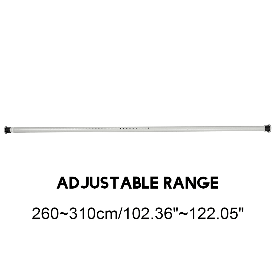 70-410CM Extendable Shower Curtain Pole Rail Telescopic Clothes Curtain Rod Pole - MRSLM