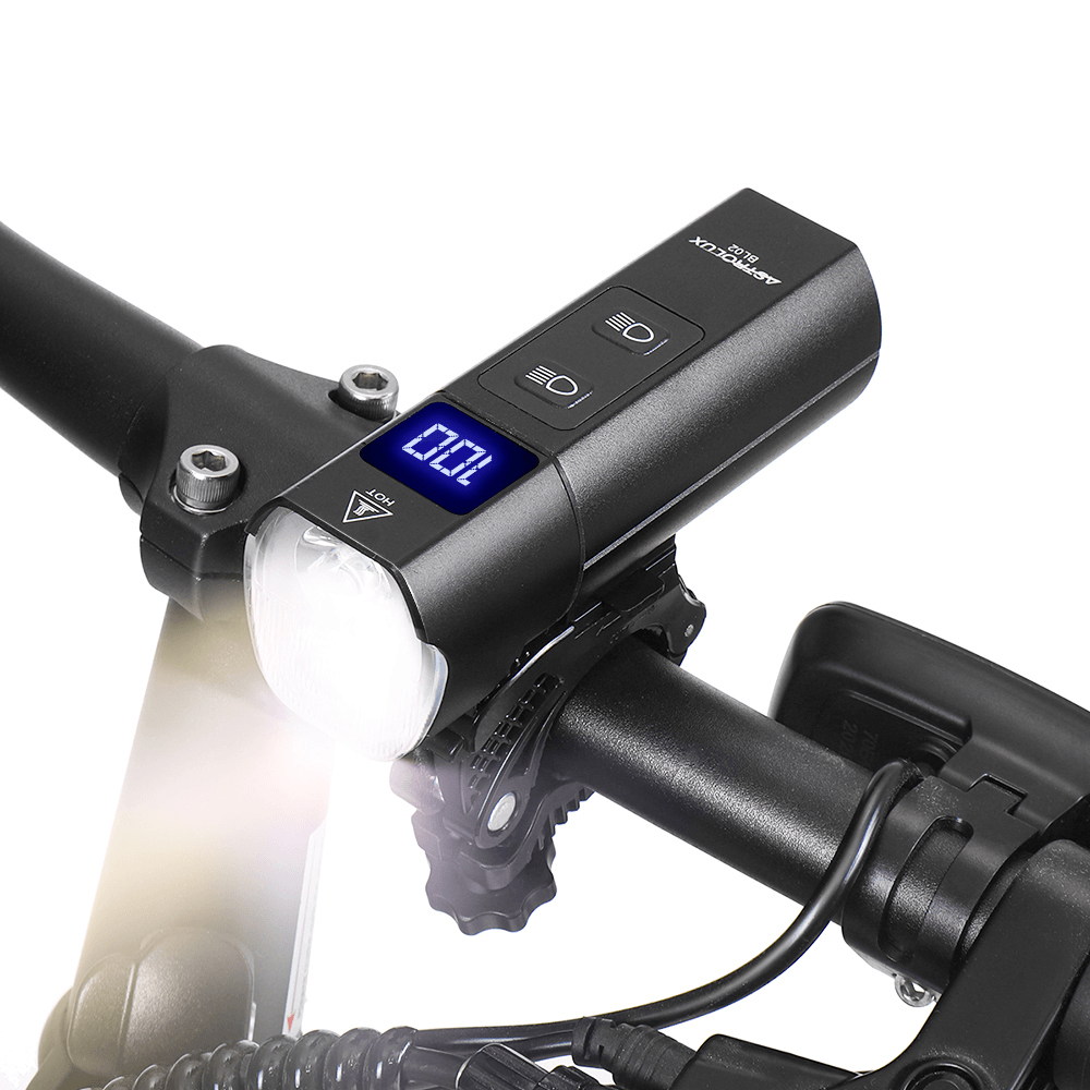 Astrolux® BL02 XPG-3 1200Lm 5Modes Dual Distance Beam Bike Light USB Rechargeable Flashlight 5000Mah Power Bank Waterproof Front Light for Electric Bike Scooter - MRSLM