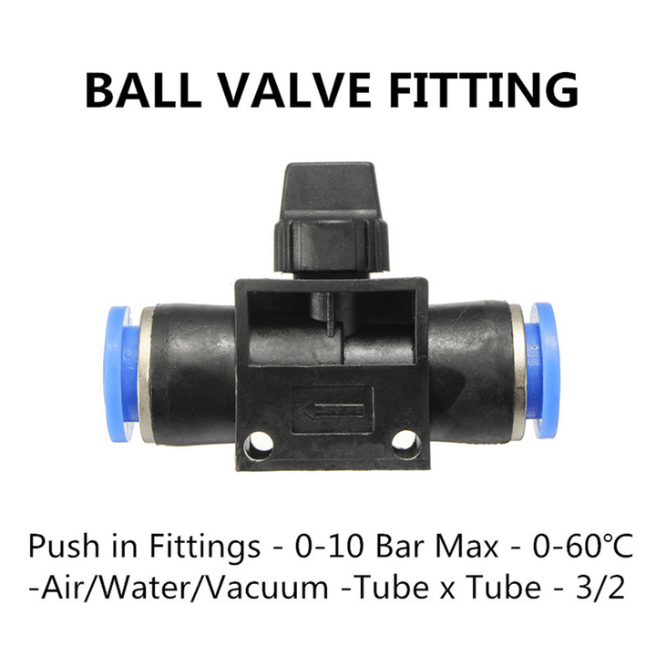 Pneumatic Connector Pneumatic Push in Fittings for Air/Water Hose and Tube All Sizes Available - MRSLM