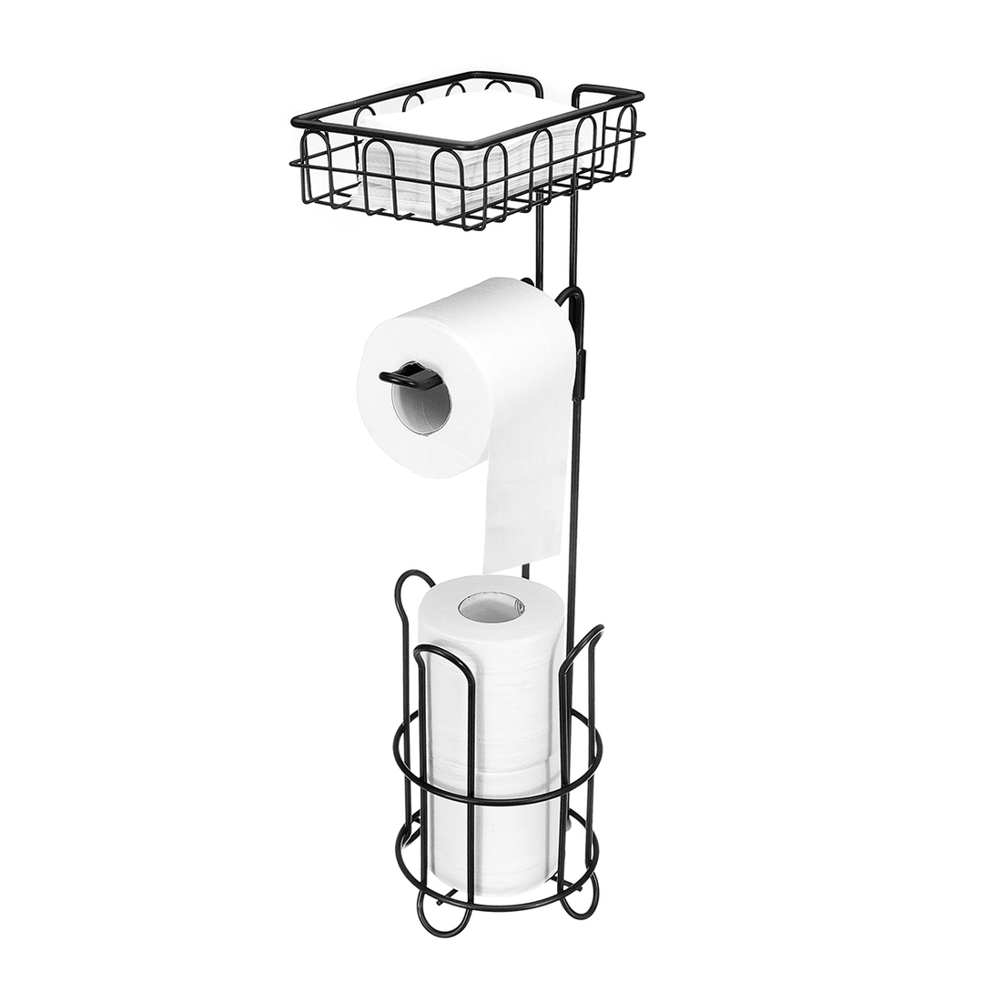 Toilet Paper Towel Storage Stand Organizer Rack Bathroom Vertical Roll Holder Shelf - MRSLM