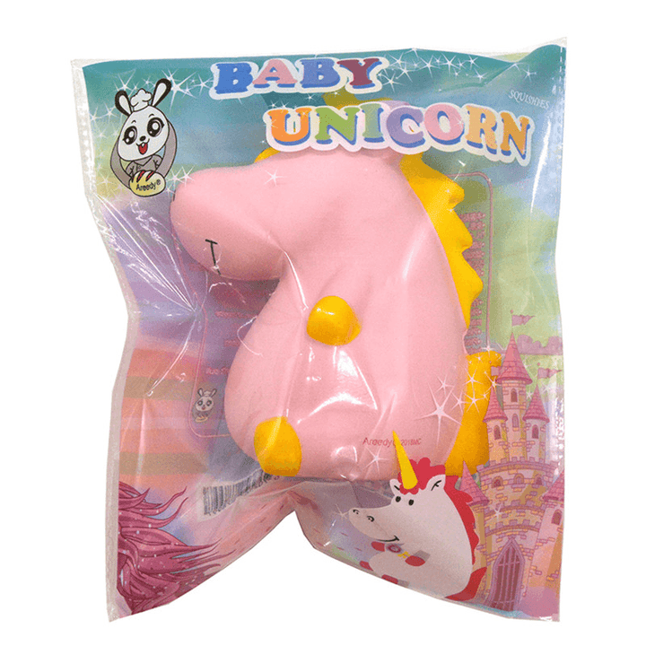 Areedy Squishy Baby Unicorn Hippo 14Cm*10Cm*8Cm Licensed Super Slow Rising Cute Pink Scented Original Package - MRSLM