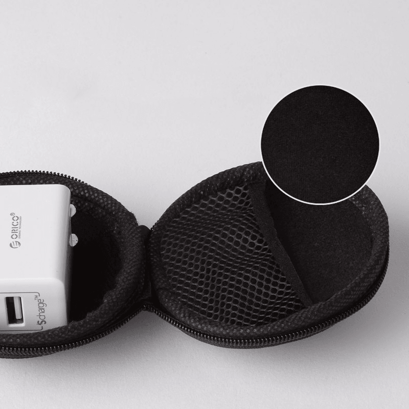 Headphone Storage Bag Earphone Storage Case Digital Data Line Bag Mini Portable Earphone Box - MRSLM