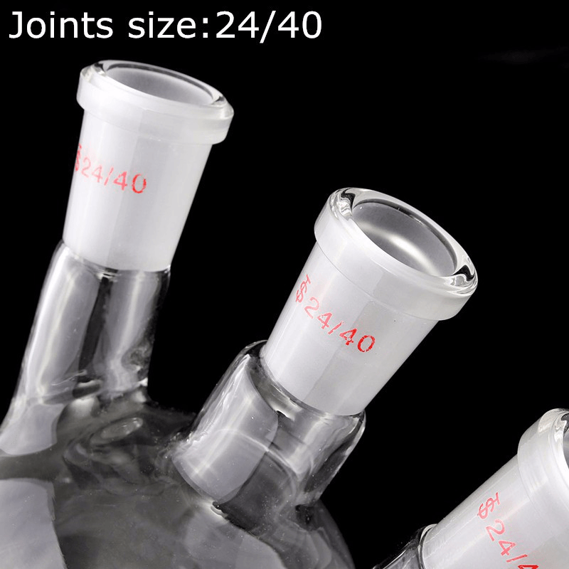 24/40 500Ml 3 Neck round Bottom Flask Bottle Lab Glassware Borosilicate - MRSLM