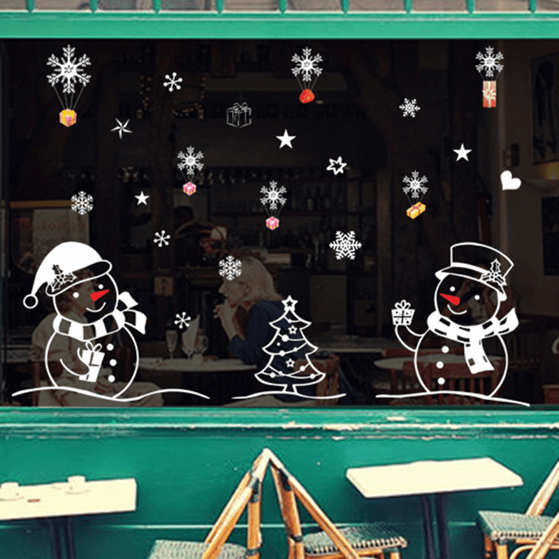 Miico XL701 Christmas Sticker Home Decoration Sticker Window and Wall Sticker Shop Decorative Stickers - MRSLM