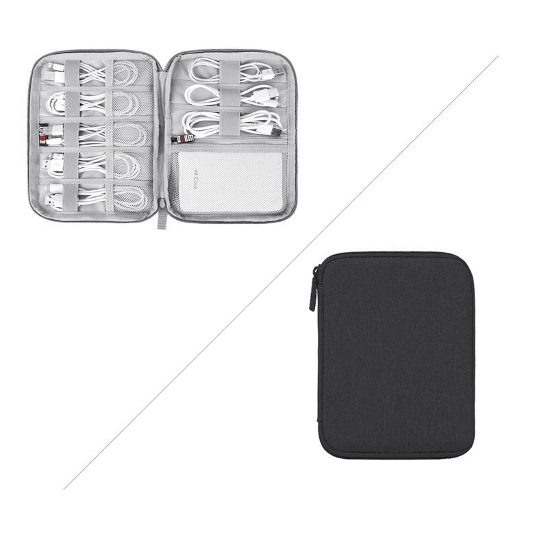 Multifunction Digital Storage Bag Travel Gadget Bag Organizer Bag for Headphone Memory Cards Charger Data Line - MRSLM