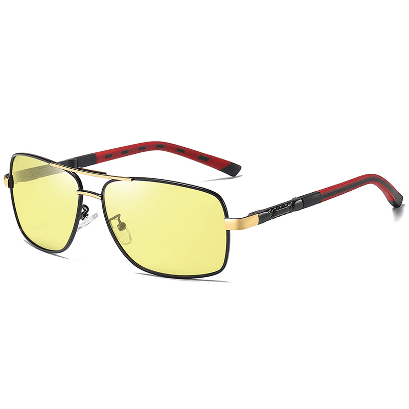 Men'S Square Driving Color Changing Sunglasses - MRSLM