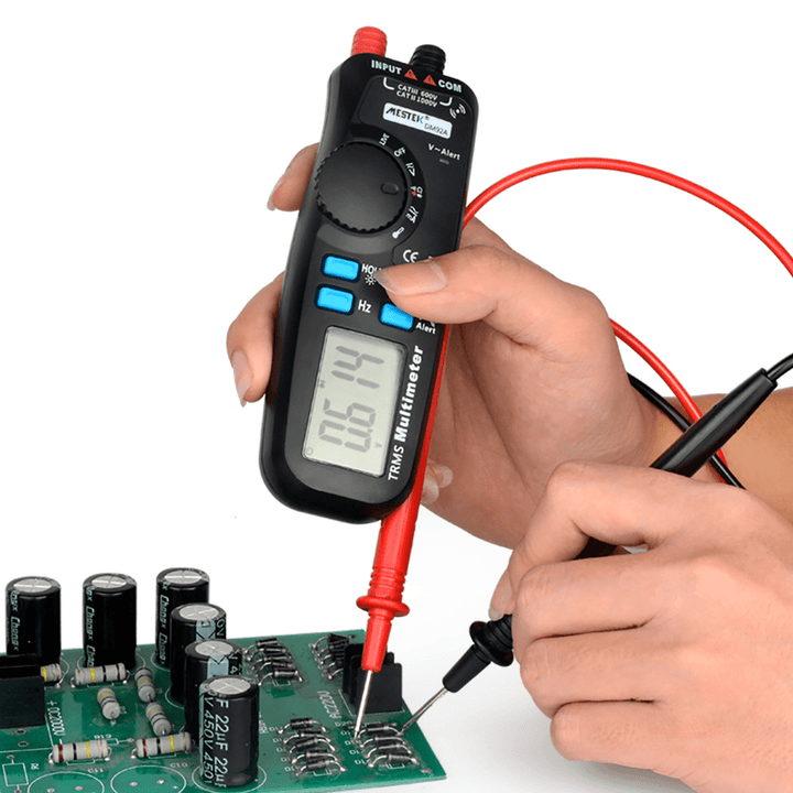 MESTEK DM92A Digital Multimeter 6000 Counts True RMS Digital Multimetro Auto Range DC/AC Multimetester Diode Temperature Tester - MRSLM