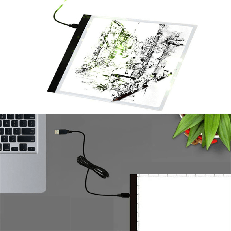 A4/A5 LED Drawing Boards Tracing Board Copy Pads LED Drawing Tablet Plate Art Writing Table Stepless Dimming Artcraft Light Box - MRSLM