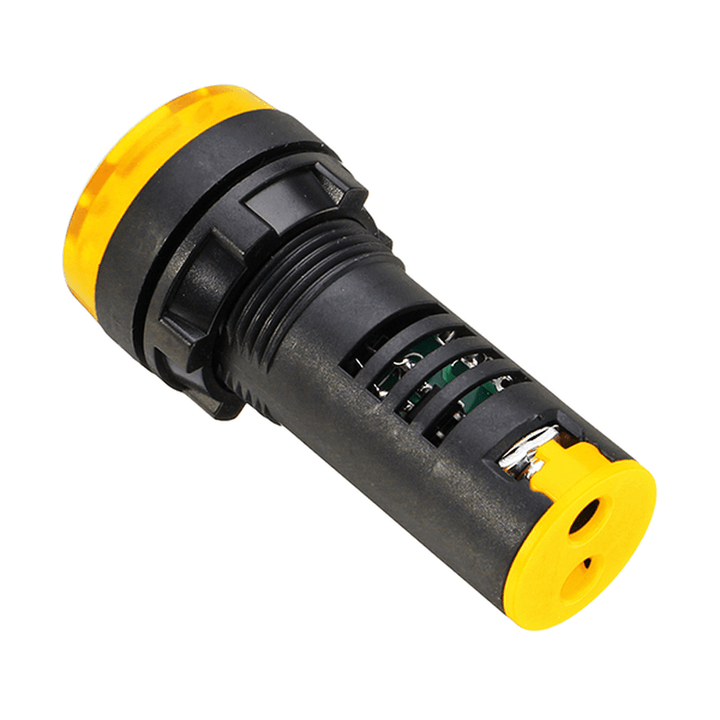 Machifit AC 220V 22Mm Flash Buzzer Indicator Light Signal Lamp Yellow - MRSLM