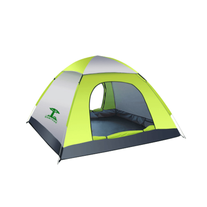 3-4 Person Waterproof Automatic Tent Outdoor Camping Sleeping Tent 210D Oxford Cloth Traveling Beach Tent - MRSLM