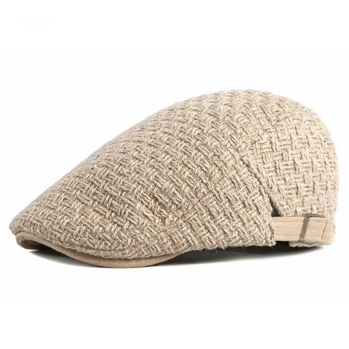 Unisex Minimalist Forward Cap British Vintage Wool Beret Caps - MRSLM