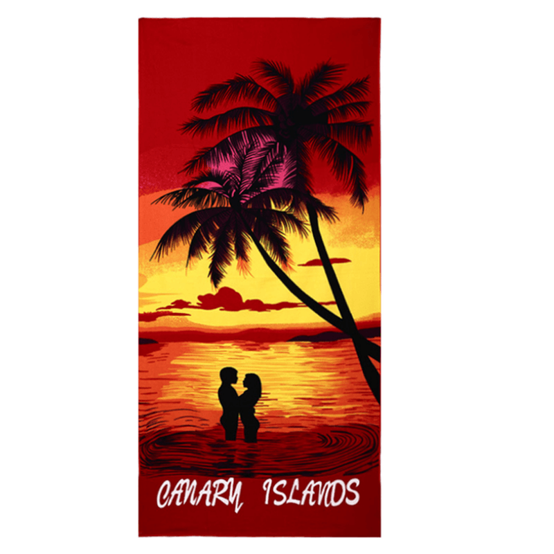 70X150Cm Coconut Trees Amorous Feelings Quick Dry Beach Towels Absorbent Microfiber Bath Towel - MRSLM