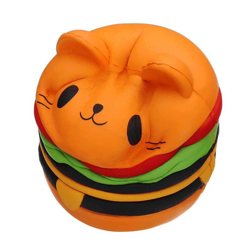 Sanqi Elan Huge Cat Burger Squishy 8.66'' Humongous Jumbo 22CM Soft Slow Rising with Packaging Gift Giant Toy - MRSLM