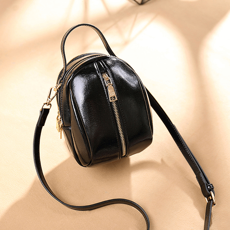 Women Faux Leather Wild Crossbody Bag Fashion Shell Bag - MRSLM