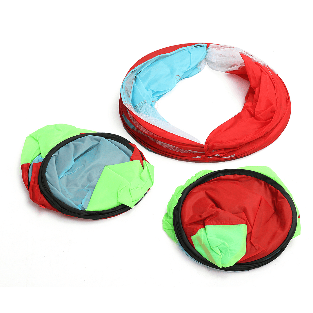 3In1 Foldable Portable Kids Play Tent Children Safty Waterproof Pop up Play House Tents Tunnel and Ball Pit Children Baby Indoor Outdoor Playhouse Tunnel Adventure Gifts Toy - MRSLM