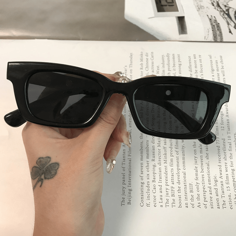 Square Sunglasses Men and Women with the Same Sunglasses Trend Retro Korean Ins Net Red Street Shooting Glasses - MRSLM