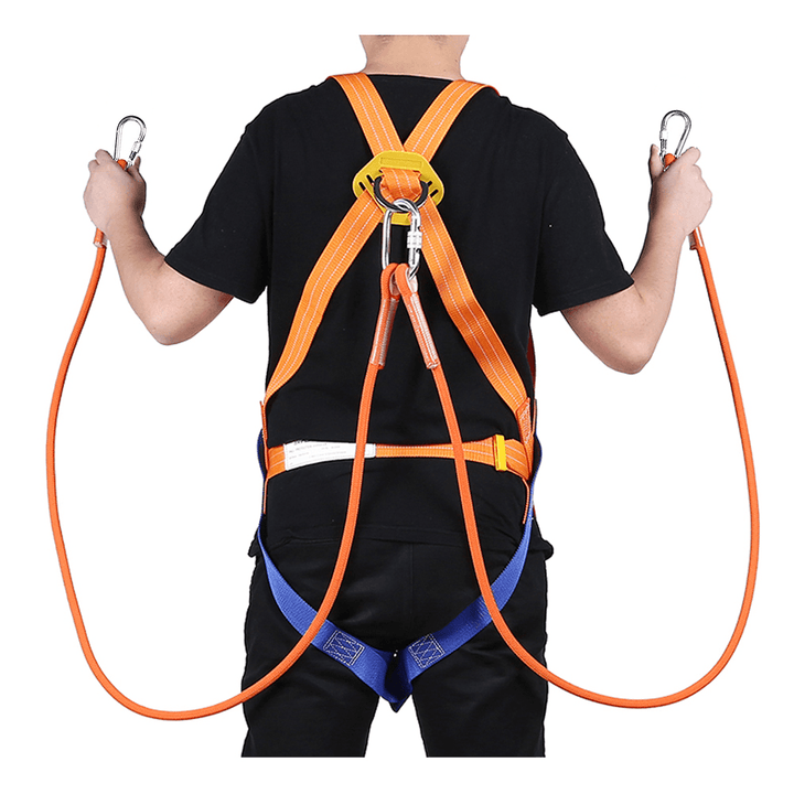 XINDA Outdoor Rock Climbing High Altitude Five Points Protection Anti-Fall Belt Safety Gear - MRSLM