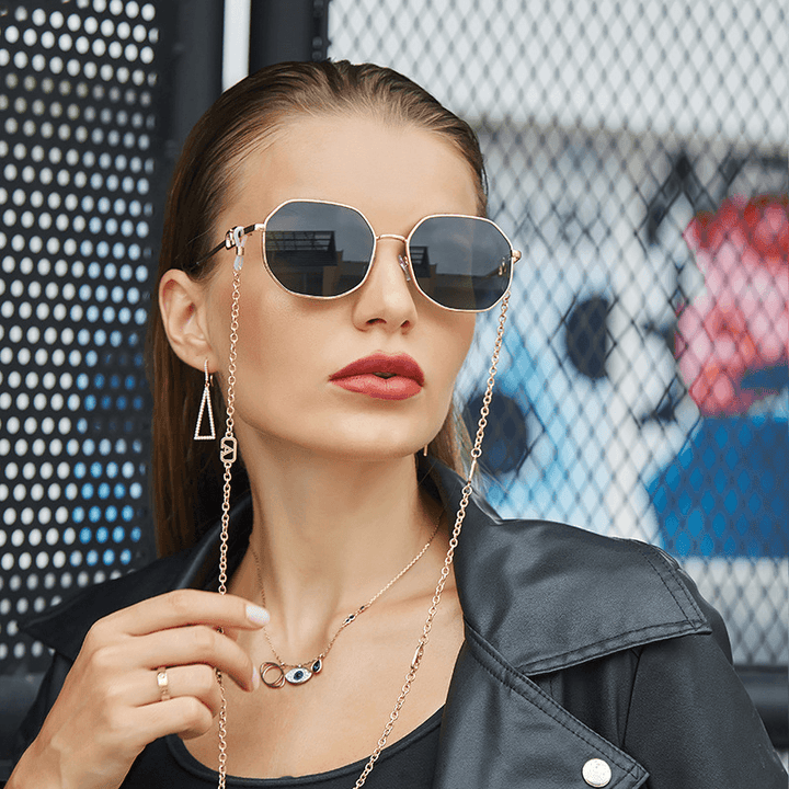 Anti Drop Chain Lanyard with the Same Irregular Sunglasses Women'S Trend - MRSLM