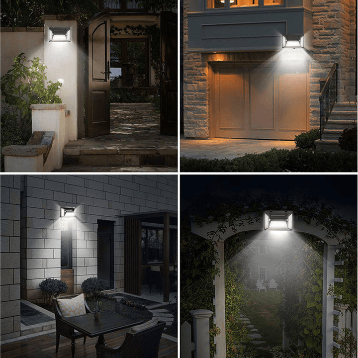 316LED 3000LM Solar Garden Light Motion Sensor Waterproof Wall Lamp for Garden Patio Outdoor Light - MRSLM