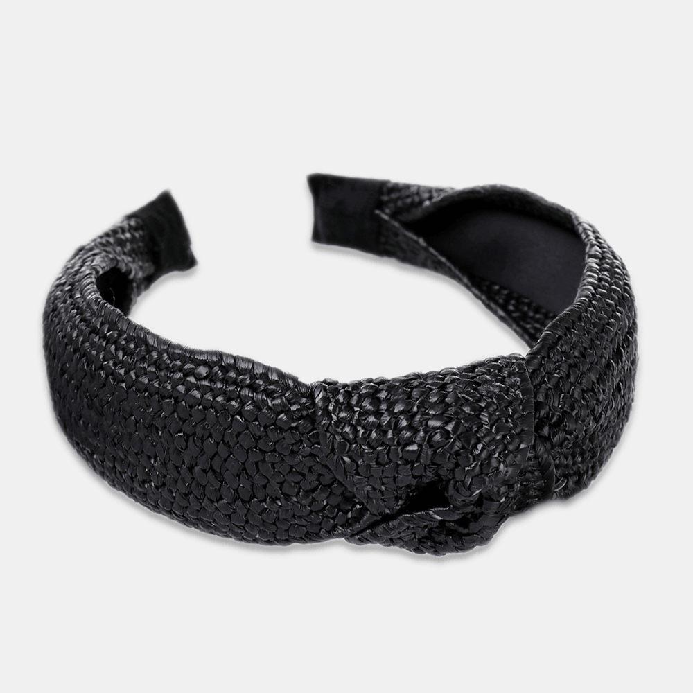 Simple Hand-Woven Lafite Headband Ladies Accessories - MRSLM