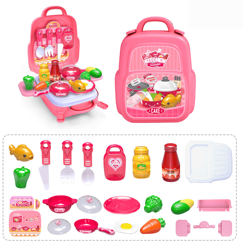 Toolbox Educational Toy Suitcase Boy Child Simulation Play House Repair Tool Backpack Box Set - MRSLM