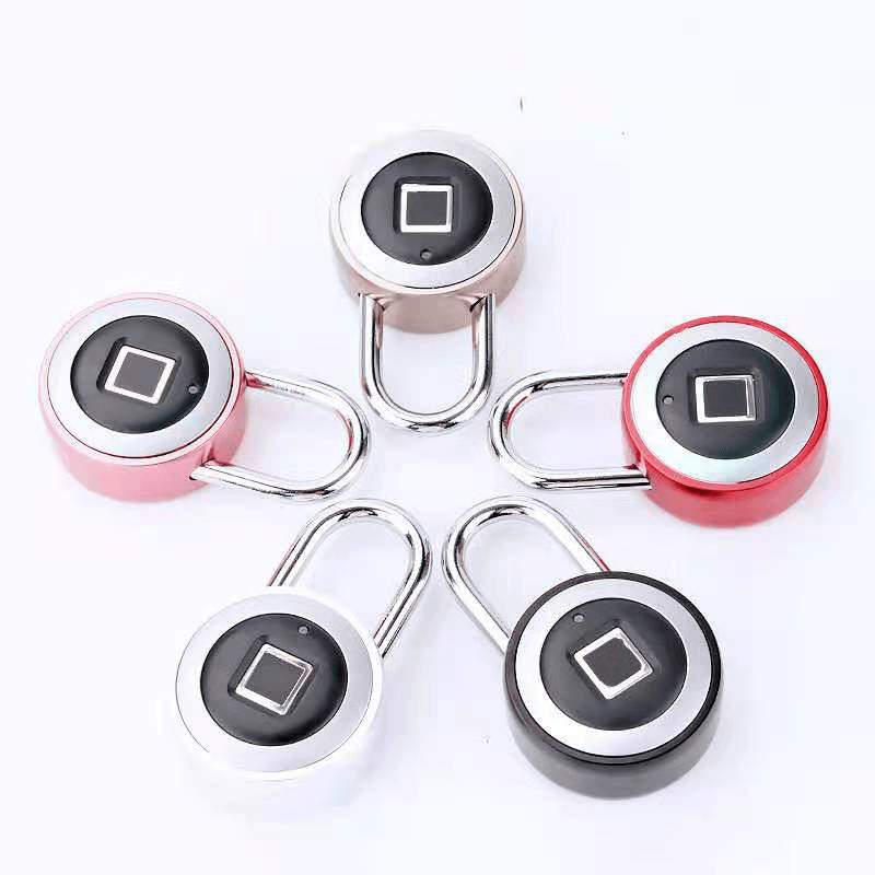 Smart Fingerprint Door Lock Padlock USB Charging Waterproof anti Theft APP Bluetooth Remote Keyless for Cabinet Luggage Dormitory 0.5 Second Unlock - MRSLM