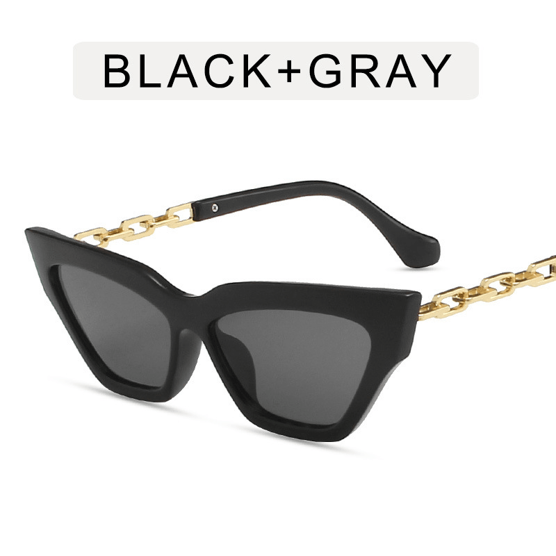 Chain Leg Cat Eye Sunglasses for Women - MRSLM