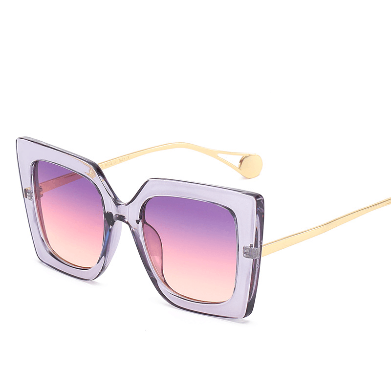 Big Frame Ladies Sun-Shading Glasses Fashion Street Fashion Catwalk Sunglasses - MRSLM