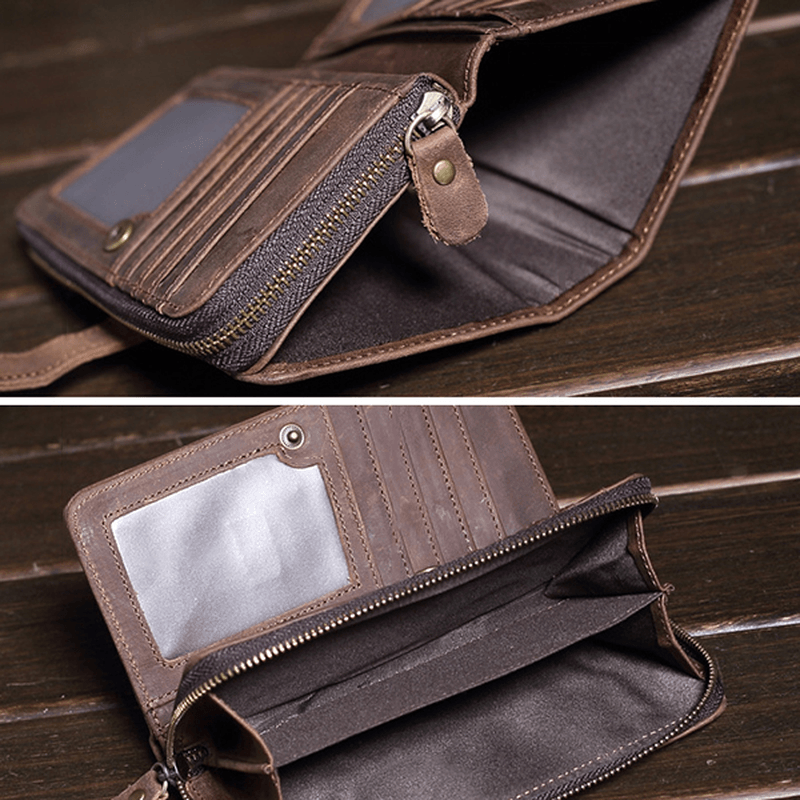 Vintage Genuine Leather Large Capacity Wallet - MRSLM