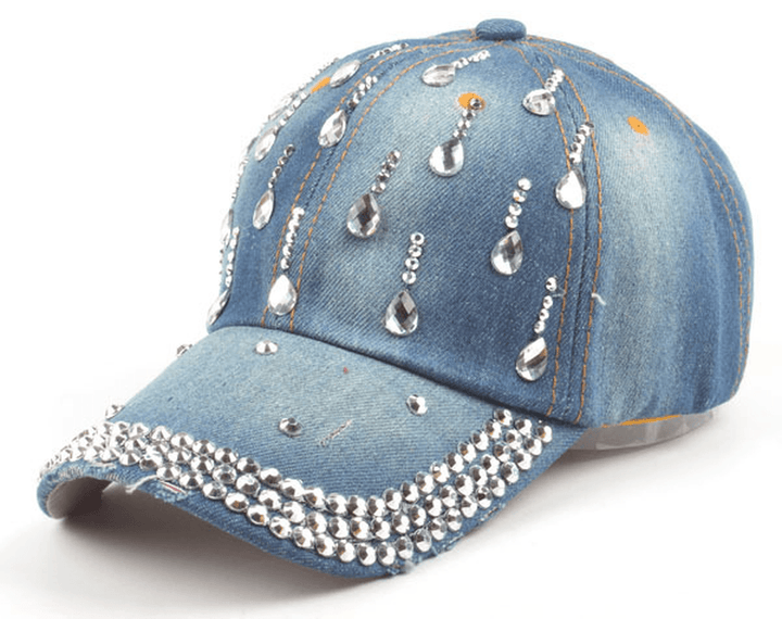 Raindrops with Diamonds and Diamonds Fashion Outdoor Cap Baseball Cap - MRSLM