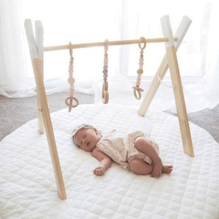 Wooden Baby Infant Fitness Frame Decorative Toys - MRSLM