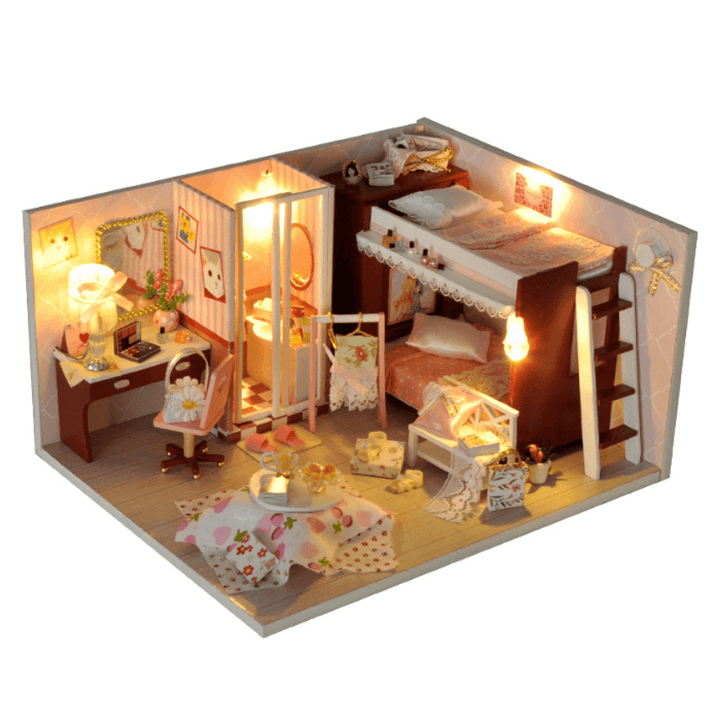 TIANYU DIY Doll House TW34 Reproduction Youth Series Handmade Model Wooden Creative Educational Toy Gift - MRSLM