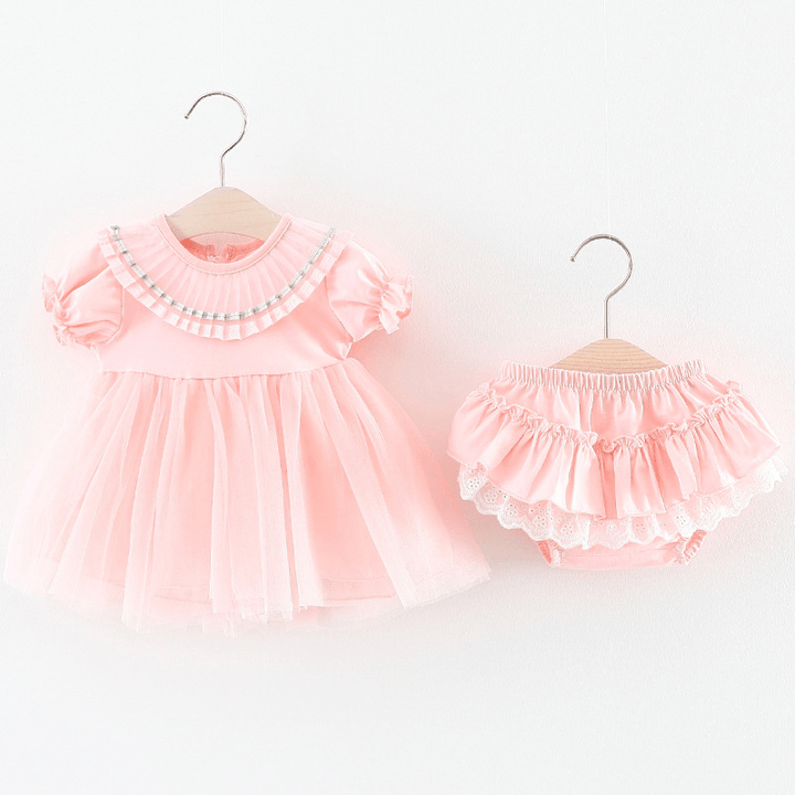 Female Baby Dress, Girls Summer Short Sleeved Princess Skirt, Infant Children'S Wear 0-1-2-3 Half Year Old 782 - MRSLM