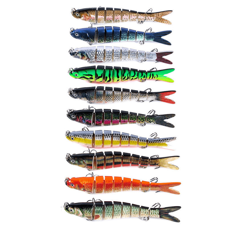 HENGJIA 10Cm 11.4G Hard Multi Jointed Lure Fishing Bait Fishing Lure - MRSLM