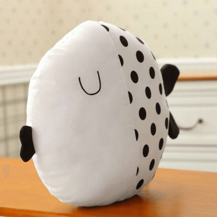 Cartoon Doll Pillow Cute Striped Polka Dot Fish Pillow Kids Accompany Sleeping Doll Cushion - MRSLM