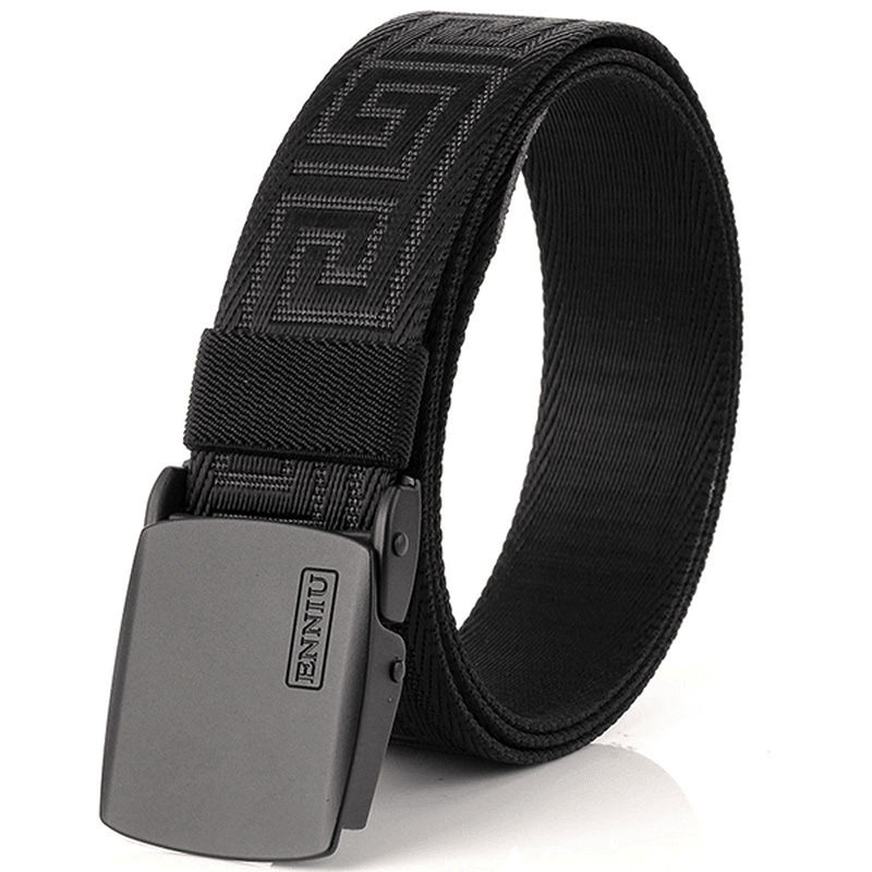 125CM Men Automatic Buckle Military Nylon Belt Army Tactical Durable Waistband - MRSLM