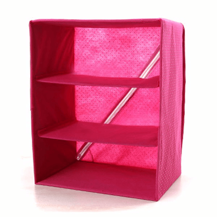 Three Layer Storage Box Five Drawer Non-Woven Underwear Cosmetic Makeup Sundries Organizer - MRSLM