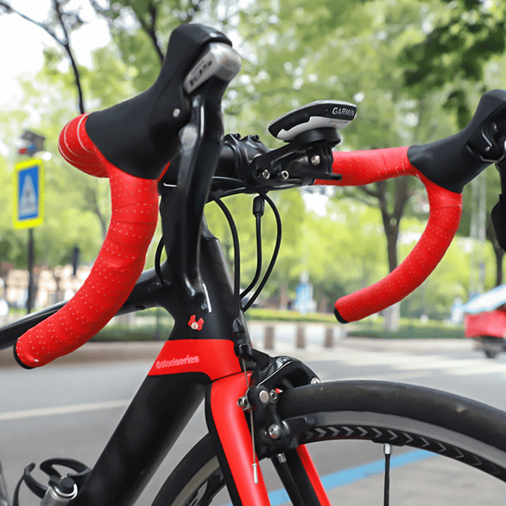 WEST BIKING 2PCS Soft Bicycle Handlebar Strap Anti-Slip Wear-Resistant EVA Bike Handlebar Tape Road Bike Grip Tape - MRSLM