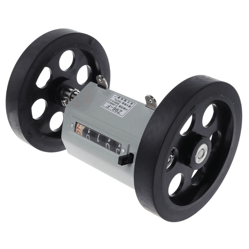 Z96-F 0-9999.9M Mechanical Length Distance Meter Counter Double Rolling Wheel - MRSLM