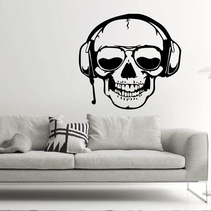 Miico FX3003 Cartoon Sticker Wall Sticker Halloween Sticker Removable Wall Sticker Room Decoration - Skull - MRSLM