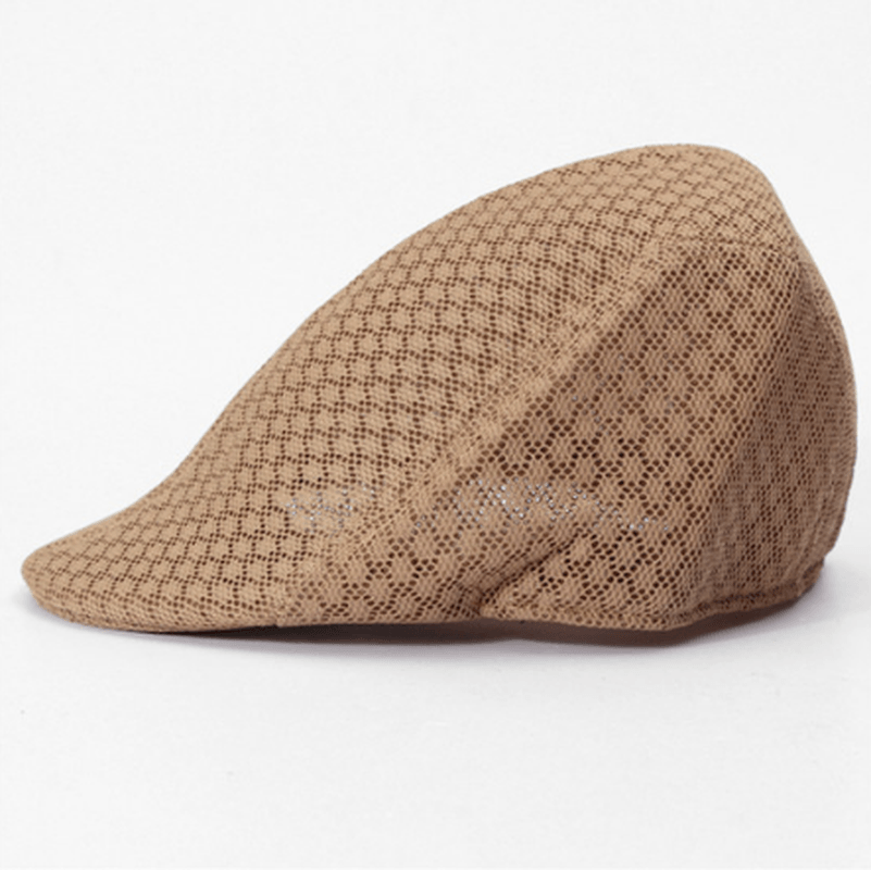 Comfortable and Breathable Linen Cotton Duck Tongue Beret - MRSLM