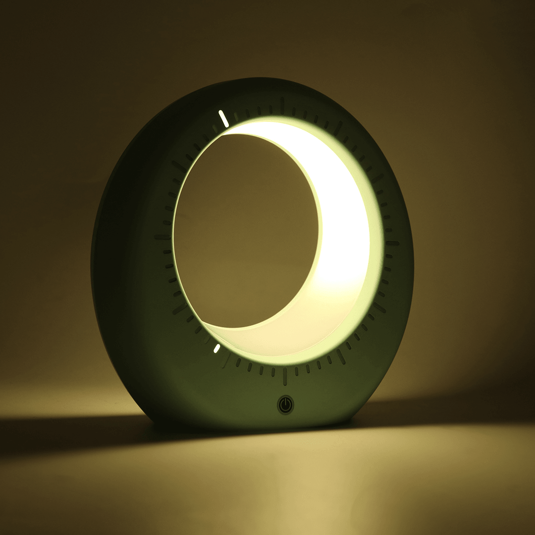 Multifunction Moon Table Lamp Night Light Display Time Novelty Lighting Wake Up - MRSLM