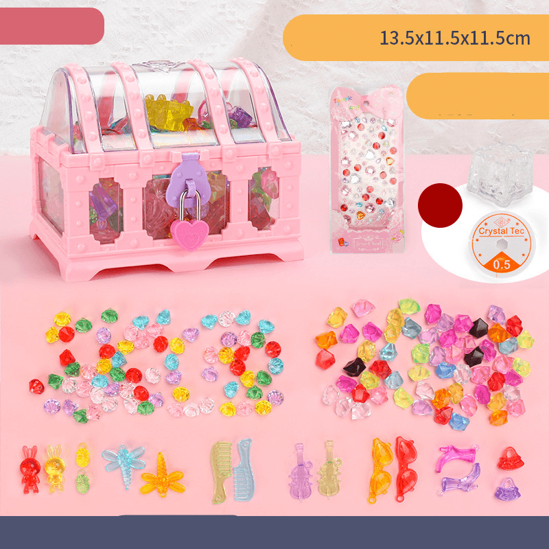 Acrylic Crystal Diamond Treasure Box Box Children'S Gem Toy Set - MRSLM