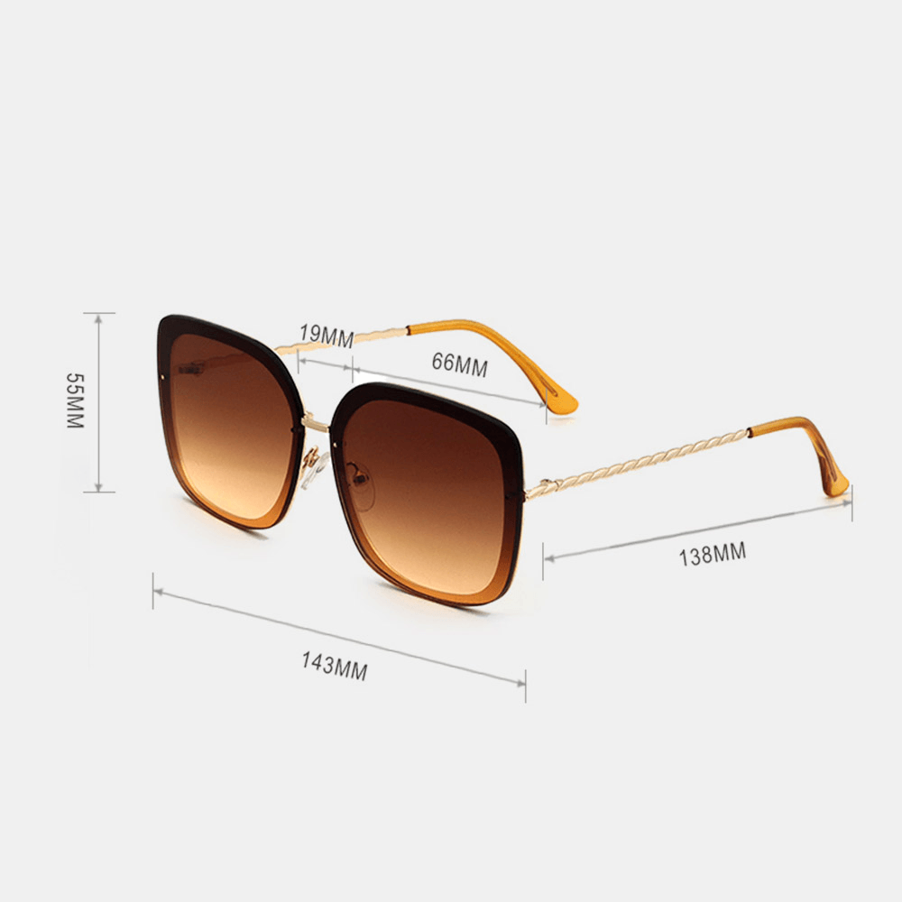 Unisex Metal Full Frame Tinted Lens UV Protection Fashion Sports Driving Sunglasses - MRSLM
